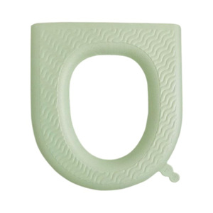 Coussin de siège de toilette en EVA, vert matcha, imperméable, chaud, lavable, utilisable en toutes saisons - Product Image 1