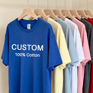 Camiseta de Cuello Redondo de Alta Calidad, 100% Algodón, Corte Regular, Personalizable con Logotipo Bordado, Manga Corta para Uso Diario, Venta al Por Mayor - Product Image 1