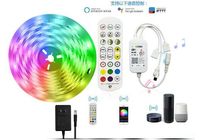 Kit complet de synchronisation de la musique contrôlée par l'application Contrôle vocal google Home Alexa Tuya 5050 5M 10M Wifi Smart RGB LED Strip Light