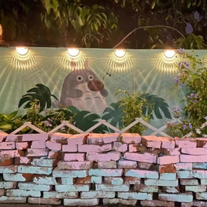 Lampes solaires murales <span class=keywords><strong>LED</strong></span>, lampe ondulée pour clôture, <span class=keywords><strong>terrasse</strong></span>, jardin, chemin, lumière décorative, étanche, lampes solaires d'extérieur pour cour - Product Image 3