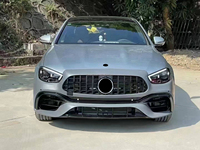 Kit carrosserie de transformation ancien vers nouveau pour Mercedes-Benz Classe E W213 2016-2020, mise à niveau 2023 E63s AMG, comprenant phares, feux arrière, couvercle de coffre, calandre et pare-chocs.