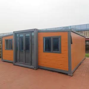 Logement résidentiel modulaire Maisons en conteneur de 20 pieds Maisons préfabriquées pliantes Structure en acier léger Maisons extensibles - Product Image 1