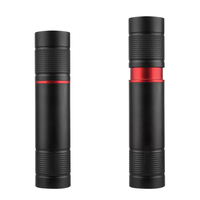 Linternas y Antorchas con Zoom para Acampar al Aire Libre, Mini Linterna LED con Batería Integrada, Linterna Táctica