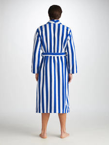 Peignoir en tissu éponge teint en fil de coton pur pour hommes Peignoir de spa à rayures <span class=keywords><strong>Bon</strong></span> peignoir absorbant - Product Image 2