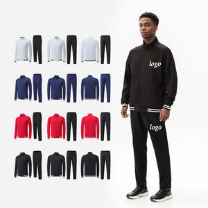 Custom Nylon Lightweight Windbreaker Men Polyester Jogger Set 3m Reflective Zip Up <b>Jackets</b> And Nylon Track Pants Set - Product Image 5