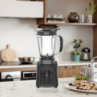 Mélangeur électrique 1400W 3 en 1 avec écran tactile à vitesse variable et hachoir pour smoothie à faible bruit