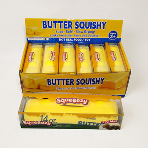 Juguete Sensorial Gigante de Queso Melocotón en Barra de 14 oz, Alivia el Estrés, con Logotipo Personalizado, Precio de Fábrica - Product Image 1