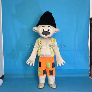 Efun MOQ 1 pieza profesional personalizado Trolls mascota <span class=keywords><strong>disfraz</strong></span> dibujos animados película personaje amapola <span class=keywords><strong>disfraz</strong></span> para fiesta de Halloween actividad - Product Image 1