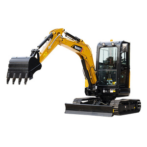 Excavatrice sur chenilles SANY SY35U jaune, équipement de construction de taille moyenne, machine de terrassement robuste - Product Image 2