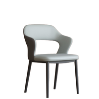 Chaises de salle à manger nordiques modernes haut de gamme, mobilier de luxe léger pour hôtels, B&B et restaurants, avec dossiers papillon en cuir PU et velours