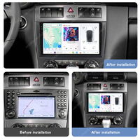 Système autoradio GPS Android intelligent DUDUAUTO, double écran, prise en charge de l'amplificateur audio authentique JBL 360 Cam pour Benz Classe C 2004-2011
