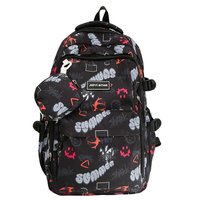 Vente en gros prix d'usine sac à dos d'étudiant à la mode sac à crayons de grande capacité étanche de haute qualité 5 couleurs 2 ensembles Oxford principal