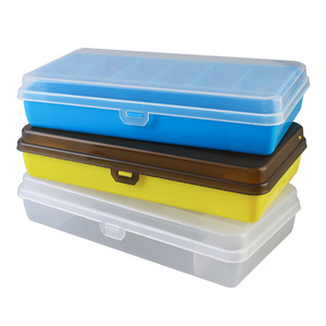 Hikeon HKD0488 Caja <span class=keywords><strong>de</strong></span> <span class=keywords><strong>Pesca</strong></span> <span class=keywords><strong>de</strong></span> Plástico Impermeable <span class=keywords><strong>de</strong></span> Doble Capa, Caja <span class=keywords><strong>de</strong></span> Almacenamiento para Anzuelos y Señuelos, Organizador Portátil Multifuncional - Product Image 1