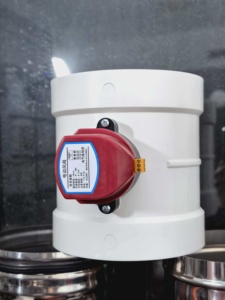 Sistem Ventilasi Udara Pendingin 24V HVAC <span class=keywords><strong>Motorized</strong></span> Volume Control Round Zone <span class=keywords><strong>Damper</strong></span> Motor Duct Electric Valve dengan Aktuator - Product Image 5