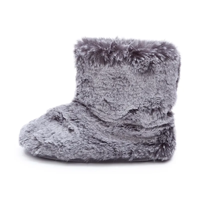 פרווה דמוית פרווה מגפיים נשים נעלי חורף אישה boots שלג חם מגפי בנות גומי שטוח מגפונים