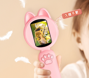 Trẻ Em 4X 2 Inch IPS Màn Hình Kỹ Thuật Số Đầy Màu Sắc Kính Hiển Vi Trẻ Em Túi ABS Kính Hiển Vi Magnifier Cho Trẻ Em Với 8 LED - Product Image 3