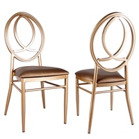 Chaise Chiavari empilable en métal, fer et aluminium pour hôtels, mariages et événements - Offre Spéciale
