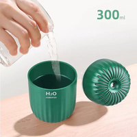 Dropshipping 3 en 1 RGB Couleur 300ml H2o Humidificateur d'air Led Mini Usb Aromathérapie Air Purifier Diffuseur de bureau Pour Voiture Chambre