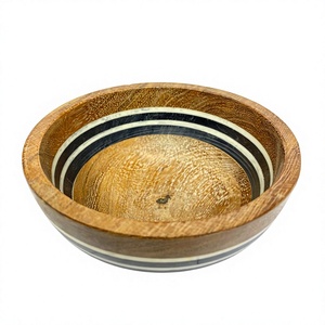 Tazón de Resina Ecológico Hecho a Mano, Apto para Congelador, Diseño Clásico con Patrón de Remolino Acuático, para Fiestas, Contenedor de Crema en Forma de Media Luna - Product Image 1