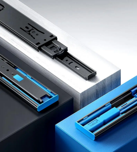 للبيع بالجملة درج تخميد سميك خزانة خزانة ملابس منزلقة ثلاثة أقسام درج صامت مسار كرة فولاذية منزلقة - Product Image 5