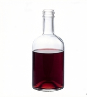 Bouteille en verre cylindrique de 350 ml avec bouchon à vis, sans diffuseur à roseaux, pour spiritueux (liqueur, whisky, rhum, vodka), étiquettes, marque Henansishang, Chine