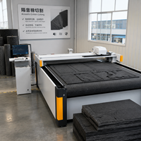 Outil de découpe CNC à couteau oscillant pour panneaux insonorisants en feutre acoustique polyester et absorbeurs de son