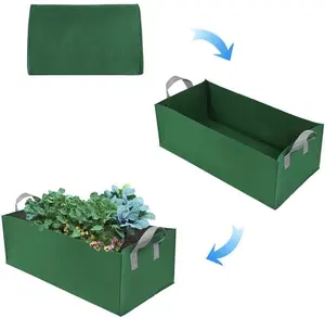 Rechthoek Vilt Plantzak Tuin Planten Container Groeien Zakken Ademende Pot Voor Planten Kwekerij Pot Voor Siergroente