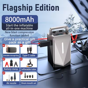 Xách Tay xe lốp Inflator máy bơm không khí DC hiển thị kỹ thuật số cầm tay máy nén khí với ánh sáng LED không dây 150PSI 12V 12 Màn hình <span class=keywords><strong>LCD</strong></span> - Product Image 3