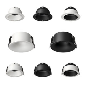 त्रिगुट रहित डाउनलाइट फ्रेम कट-आउट 70 मिमी 75 मिमी 7 डब्ल्यू 12w एम्बेडेड Gx 5.3 mr16 नेतृत्व मॉड्यूल फ्रेम - Product Image 3