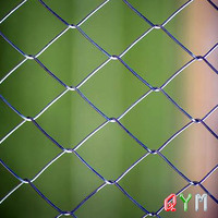 Produits de clôture temporaire en mailles de chaîne, clôture de terrain de tennis en maille diamant