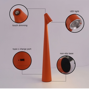 3 cấp độ Dimmable LED bảng đèn không dây LED bàn đèn cảm ứng ánh sáng ban đêm USB sạc cảm ứng đèn cho phòng Nghiên Cứu Văn phòng thanh - Product Image 2