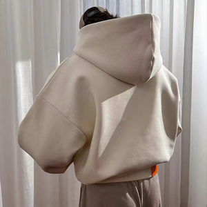 Sudaderas con Capucha Extra Grandes de Color Sólido Personalizadas YTS, Unisex, Hombros Caídos, Tejido Grueso de 500 g/m², Sudaderas Cortas - Product Image 1