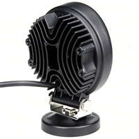 Lampe de travail LED 4,5 pouces 27W 6000K, étanche IP68, 12-48V, 1800 lumens, lampe auxiliaire de conduite pour voiture tout-terrain, camion, chariot élévateur