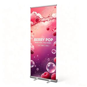 Entrega Rápida, Banner Retráctil Portátil, Ligero y Ajustable de 80 x 200 cm, Exhibición Publicitaria de Formato Pequeño para Interiores - Product Image 1