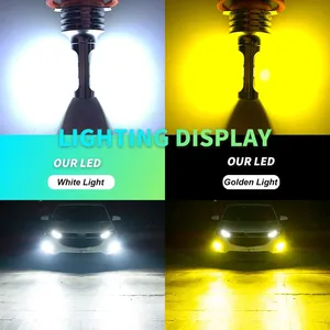 1pc H16 5202 <strong>PS19W</strong> PSX24W 2504 H7 9006 HB4 HB3 9005 H11 H8 H9 3570 <strong>LED</strong> 4000LM Auto Fog Lamp Car Anti Fog Light Bulb 6000K 12V - Product Image 5