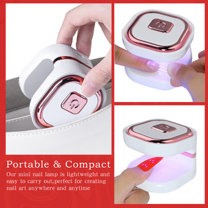 Lampe à ongles UV LED carrée portable mini professionnelle pour le nail art - Product Image 5