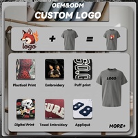 Camisetas de Marca de Moda para Hombre y Mujer, 100% Algodón Puro, sin Estampado, con Logo Personalizado Grande, de Alta Resistencia y Calidad, Venta al Por Mayor de Fábrica