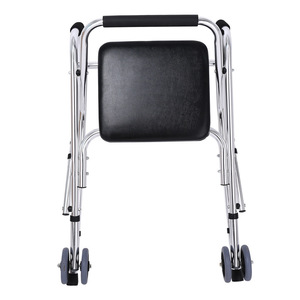รถช่วยเดินแบบมีที่นั่งและล้อสำหรับผู้สูงอายุ โครงอะลูมิเนียมอัลลอย - Product Image 3