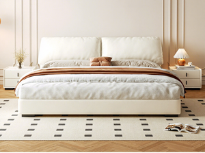 <span class=keywords><strong>Lit</strong></span> plateforme moderne en similicuir PU, taille Queen, avec rangement, coffre sécurisé, multifonctionnel, pour chambre principale - Product Image 3