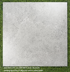 Matte Rustikale Keramik-Porzellan-Vollkörper-Quadratische Bodenfliesen 600x600 Grau Rutschfest Marmor-Look Moderne Luxus-Bodenfliesen - Product Image 3