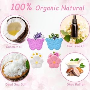 Lot de 16 bombes de bain pour les pieds, biologiques, naturelles, faites à la main, sel de bain, huile essentielle d'arbre à thé, bain moussant pour les pieds, spa, pédicure, bombe pour les pieds - Product Image 3