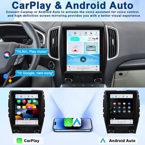 Autoradio 10,4 pouces pour <span class=keywords><strong>FORD</strong></span> <span class=keywords><strong>EDGE</strong></span> 2015- avec commande de climatisation automatique, autoradio Android avec CarPlay sans fil, Android Auto, navigation GPS - Product Image 2