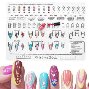 2026 Nuevo Tapete de Silicona para Estampado de Uñas DIY, <span class=keywords><strong>Paleta</strong></span>, Herramienta y Guía de Práctica para Uñas - Product Image 2
