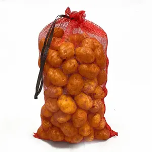 Su misura PP plastica 45*75cm 50*80cm sacco di cipolla patate Leno Mesh sacchetto di aglio sacchetti di imballaggio per uso agricolo