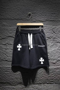 All'ingrosso pantaloni sportivi di lusso elasticizzati in cotone 100% di alta qualità, pantaloncini da uomo essenziali - Product Image 2