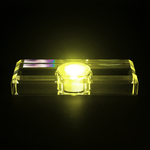 حامل لمبة مكعبات من الكريستال منحوت ثلاثي الأبعاد ملون وأضواء ليد ليلية مع شحن Usb هدية حرفية - Product Image 3