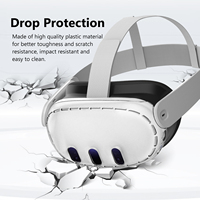 Pour Quest 3 Accessoires En Plastique Transparent Couverture Avant Protéger Shell Clair Pour Meta VR