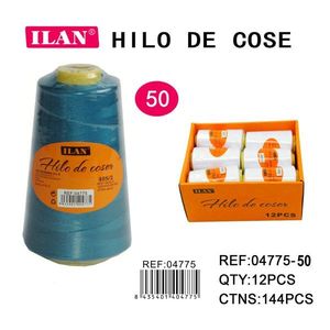 Filo da Cucito Ilan 2750 M Blu Scuro Peso 50 Confezione da 12 Pezzi - Product Image 3