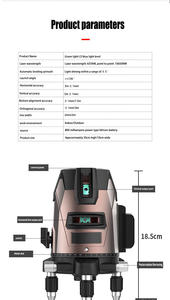 High Quality Industrial DIY <strong>Green</strong> 540nm Automatic Portable 3/5 Lines Self-Level Dot <strong>Laser</strong> Level Meter - Product Image 4
