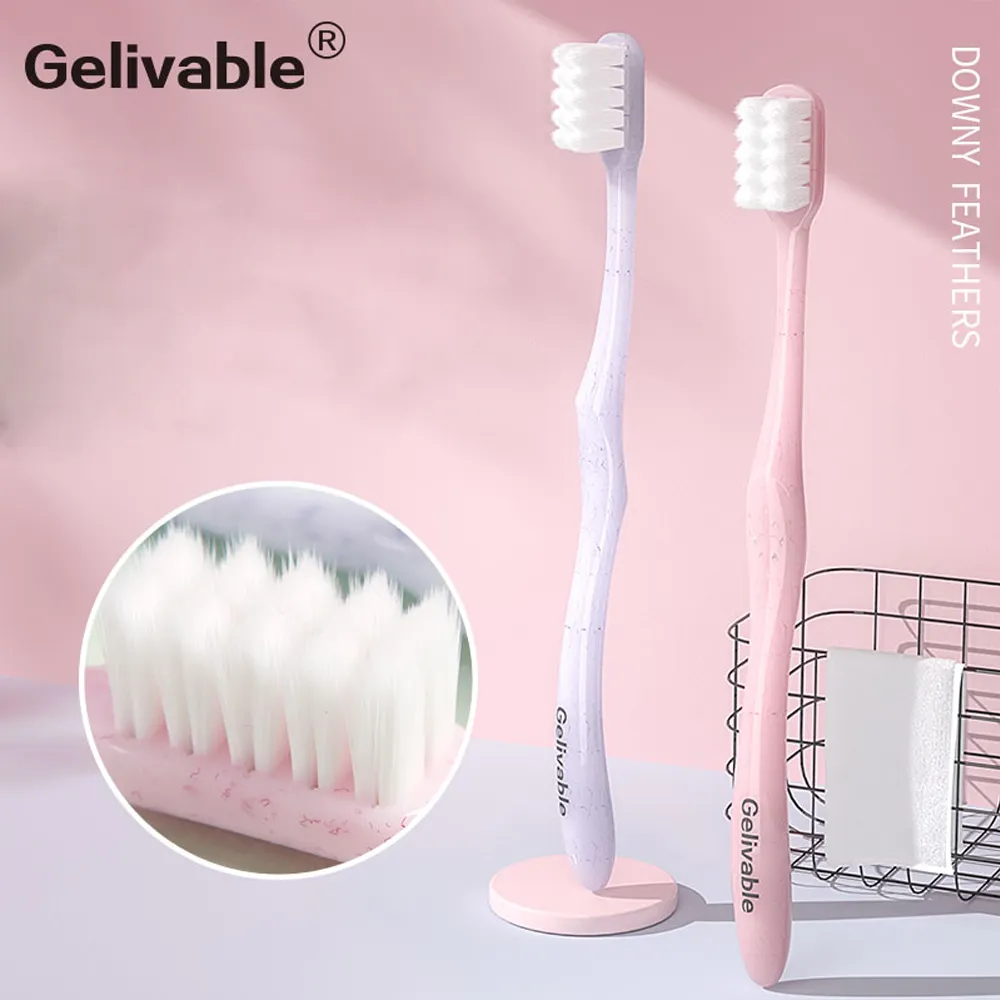 10000 Vezel Borstelharen Ultra Zachte Gevoelige Kauwgom Tandenborstel Met Enkele Verpakking
